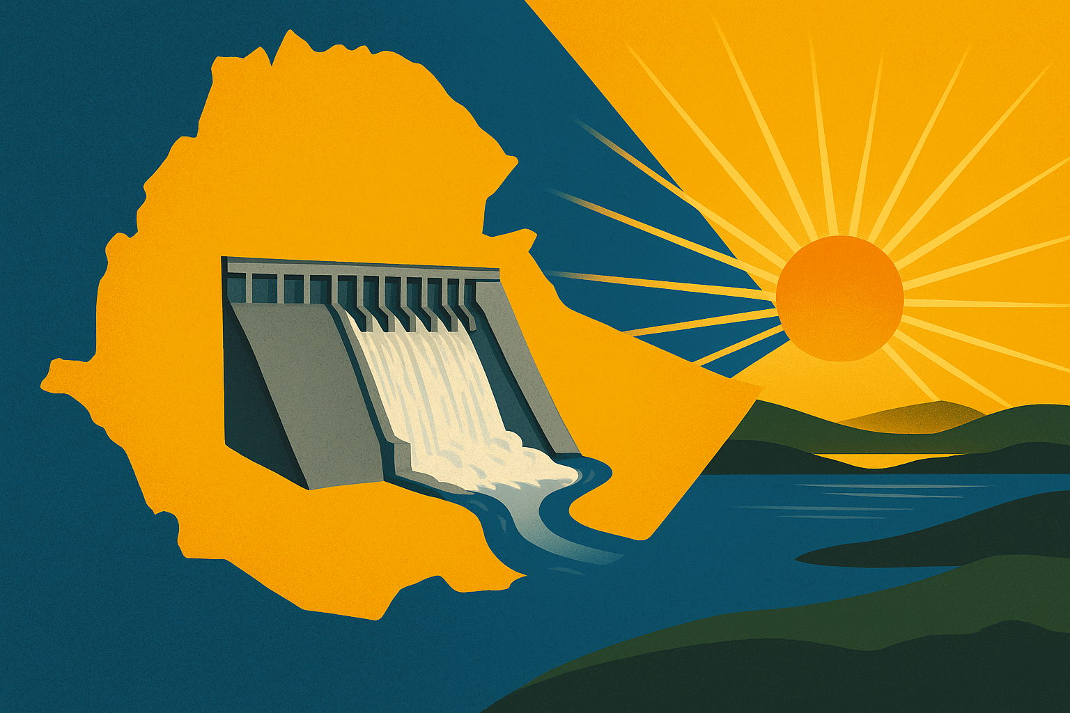 Ethiopia’s Grand Renaissance Dam Sunrise